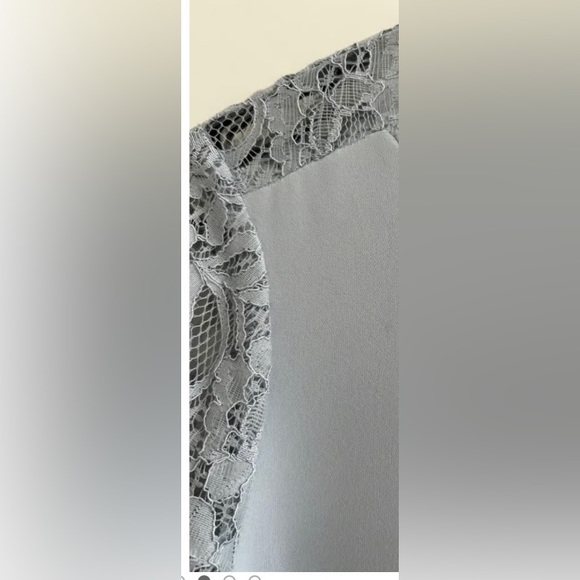 ✨⚡️💥Reiss lace sleeve zipper open exposed back shift dress Sz US 10 - Picture 6 of 14